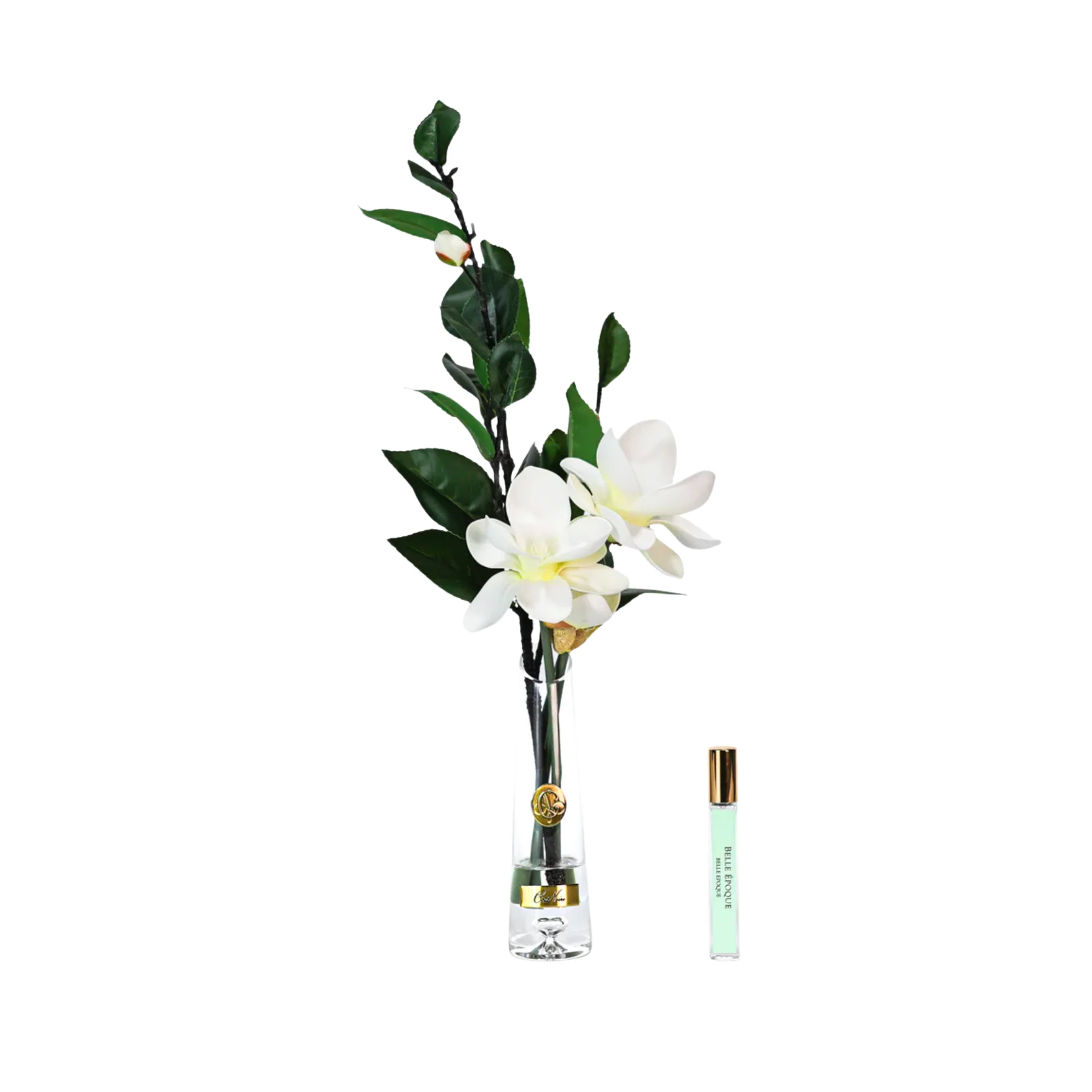 Côte Noire Summer Magnolia White with Gold Badge